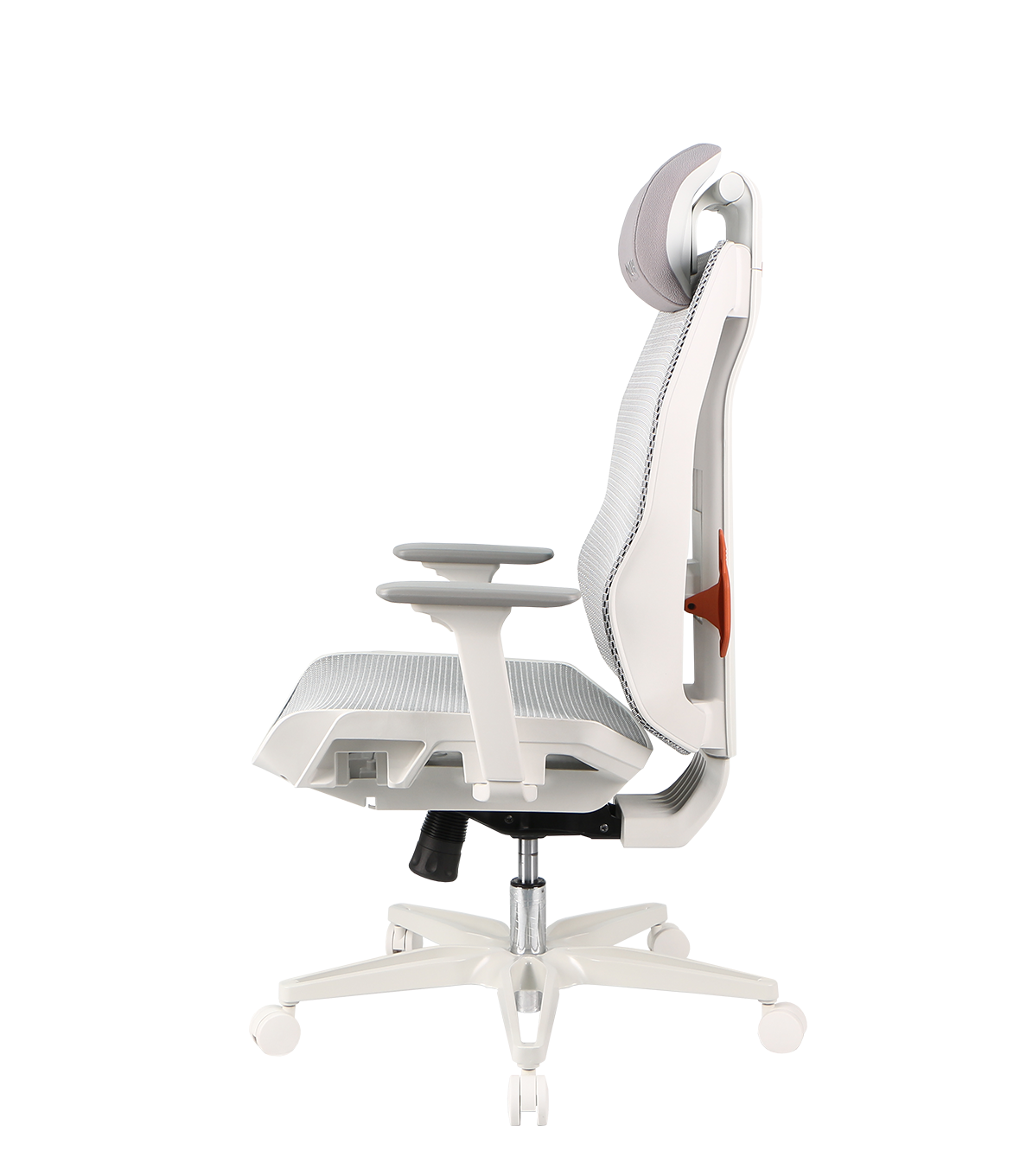 NOUA SOUL MESH BIANCA – Sedia Gaming Ergonomica con Schienale in Mesh, Braccioli 3D e Supporto Lombare