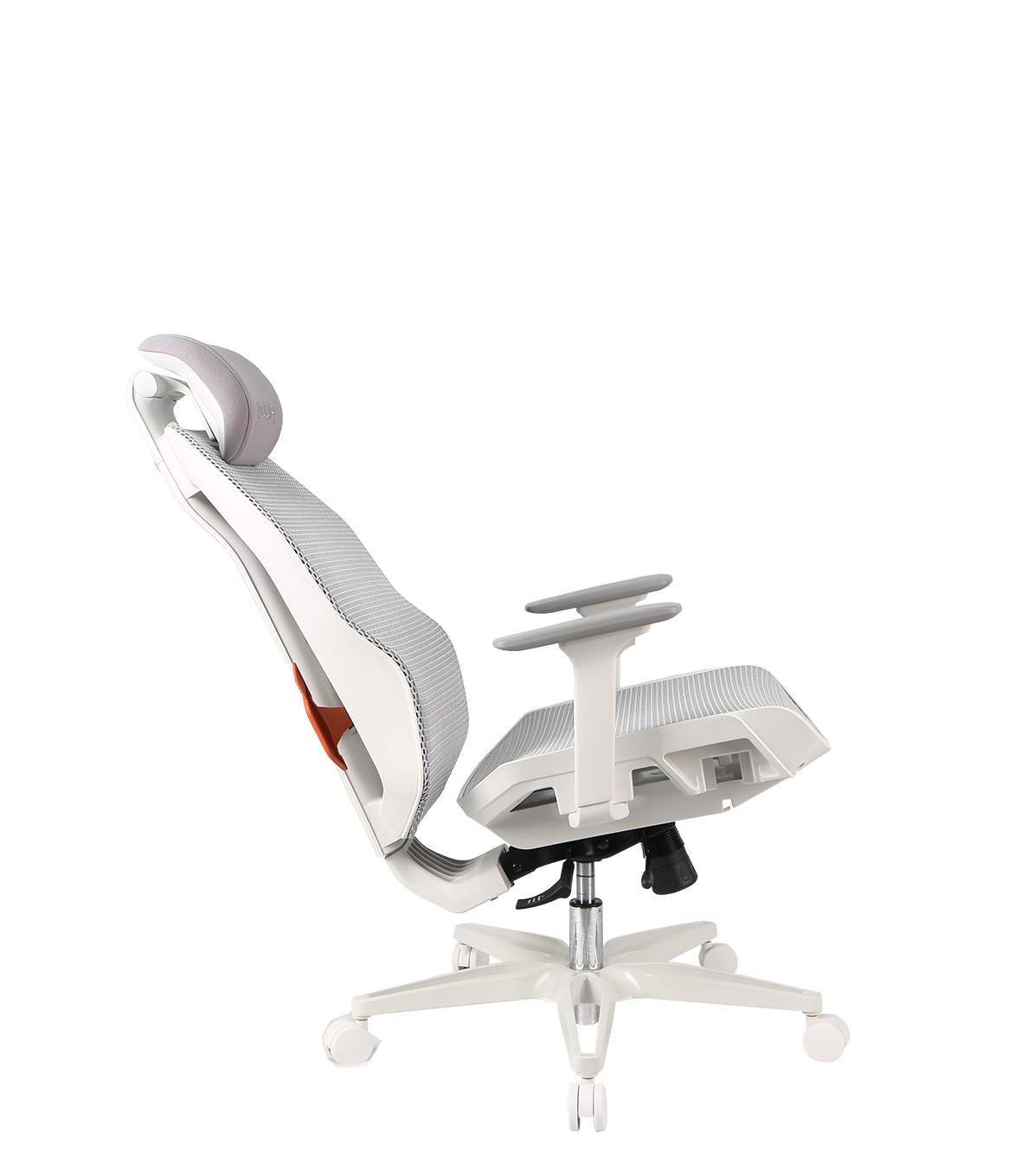 NOUA SOUL MESH BIANCA – Sedia Gaming Ergonomica con Schienale in Mesh, Braccioli 3D e Supporto Lombare
