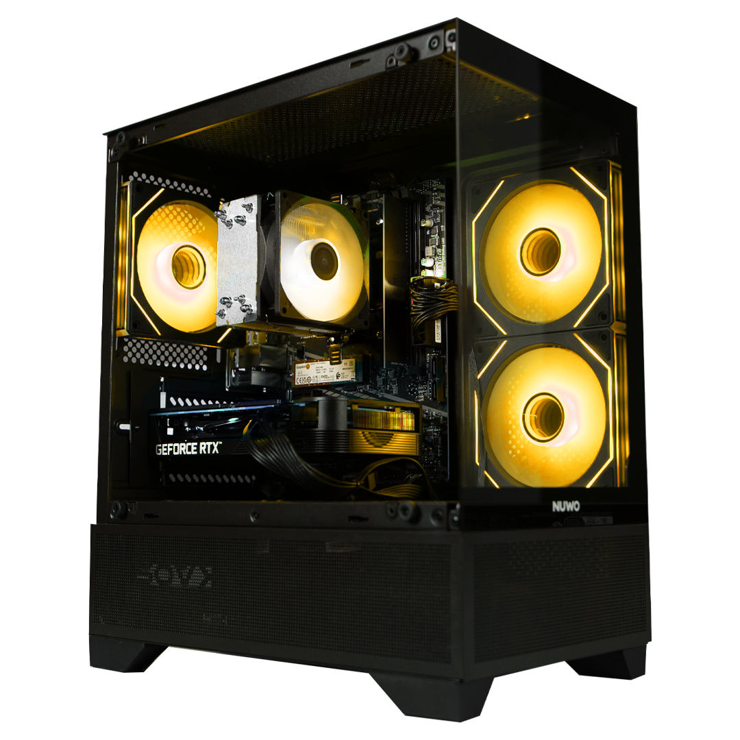 GLADIO V14 PRIME - Pc gaming Ryzen 5 5600, RTX 5050 8Gb, Ram 16Gb 3600Mhz Ddr4, SSD NVMe 1000Gb, Dissipatore ad Aria, Windows 11 Pro