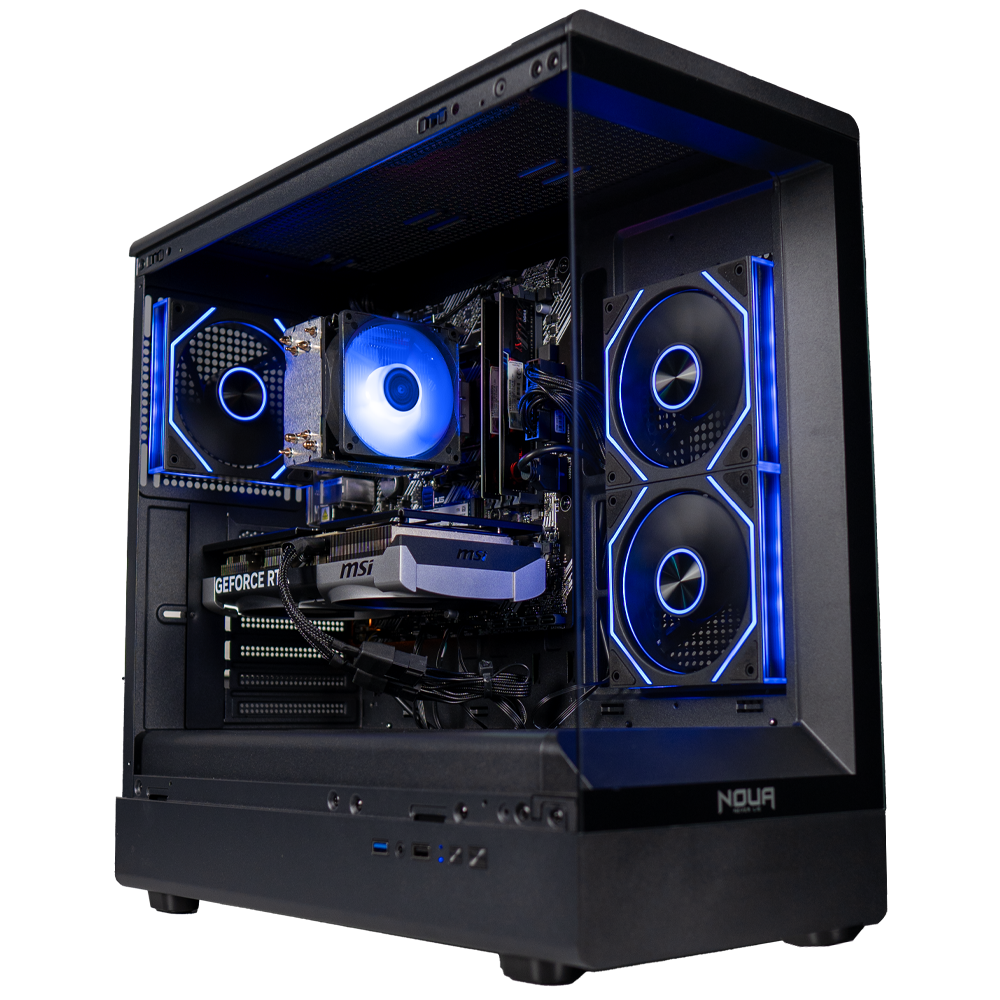 Pc gaming Ryzen 7 5700X, RTX 5060 8Gb, Ram 32Gb 3600Mhz Ddr4, SSD NVMe 1000Gb, Dissipatore ad Aria, Windows 11 Pro P9653