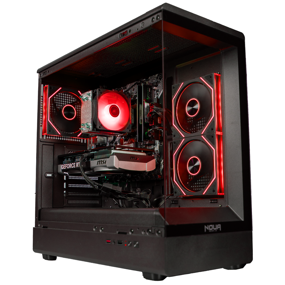 GLADIO V16 PRIME - Pc gaming Ryzen 7 5700X, RTX 5070 12Gb, Ram 32Gb 3600Mhz Ddr4, SSD NVMe 1000Gb, Dissipatore ad Aria, Windows 11 Pro