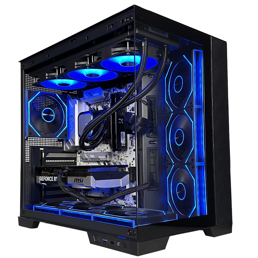 GLADIO V5 - Pc gaming Ryzen 5 9600X, Rx 9060 XT 16Gb, Ram 32Gb 6000Mhz Ddr5, SSD NVMe 1000Gb, Dissipatore a Liquido 360mm, Windows 11 Pro