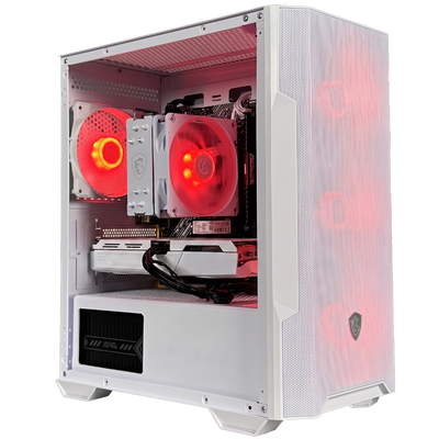 GLADIO VS3 - Pc gaming Ryzen 5 7500F, RTX 5060 8GB WHITE, Ram 16Gb 6000Mhz Ddr5, SSD NVMe 1000Gb, Dissipatore ad Aria, Windows 11 Pro