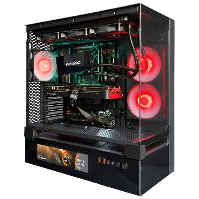 TITANO T1 - Pc gaming Ryzen 7 9800X3D, RX 9070 XT 16GB, Ram 32Gb 6000Mhz Ddr5, SSD NVMe 1000Gb, Dissipatore a Liquido 360mm, Windows 11 Pro
