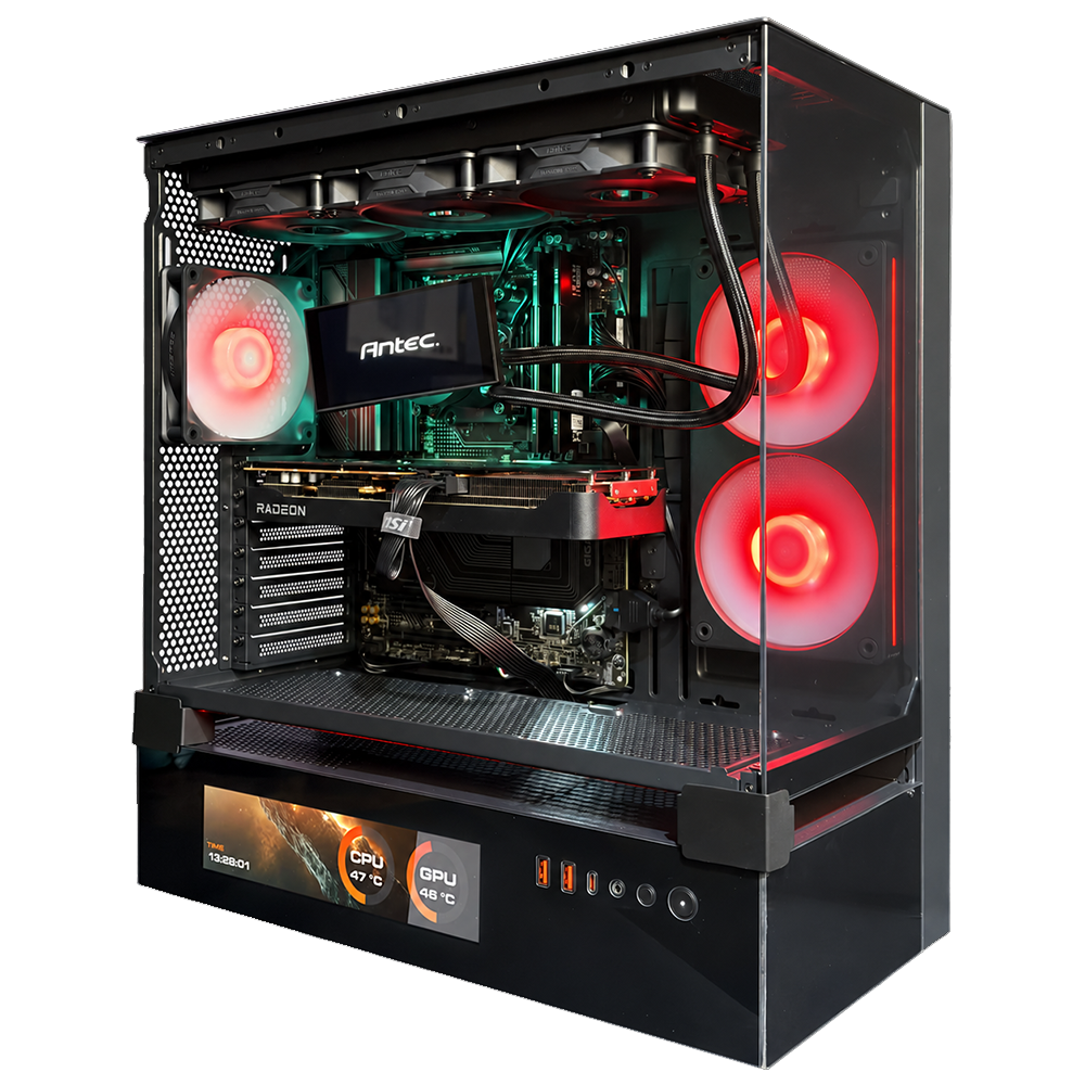 TITANO V11 EVO - Pc gaming Ryzen 7 9850X3D, RTX 5080 16GB, Ram 32Gb 6000Mhz Ddr5, SSD NVMe 1000Gb, Dissipatore a Liquido 360mm, Windows 11 Pro