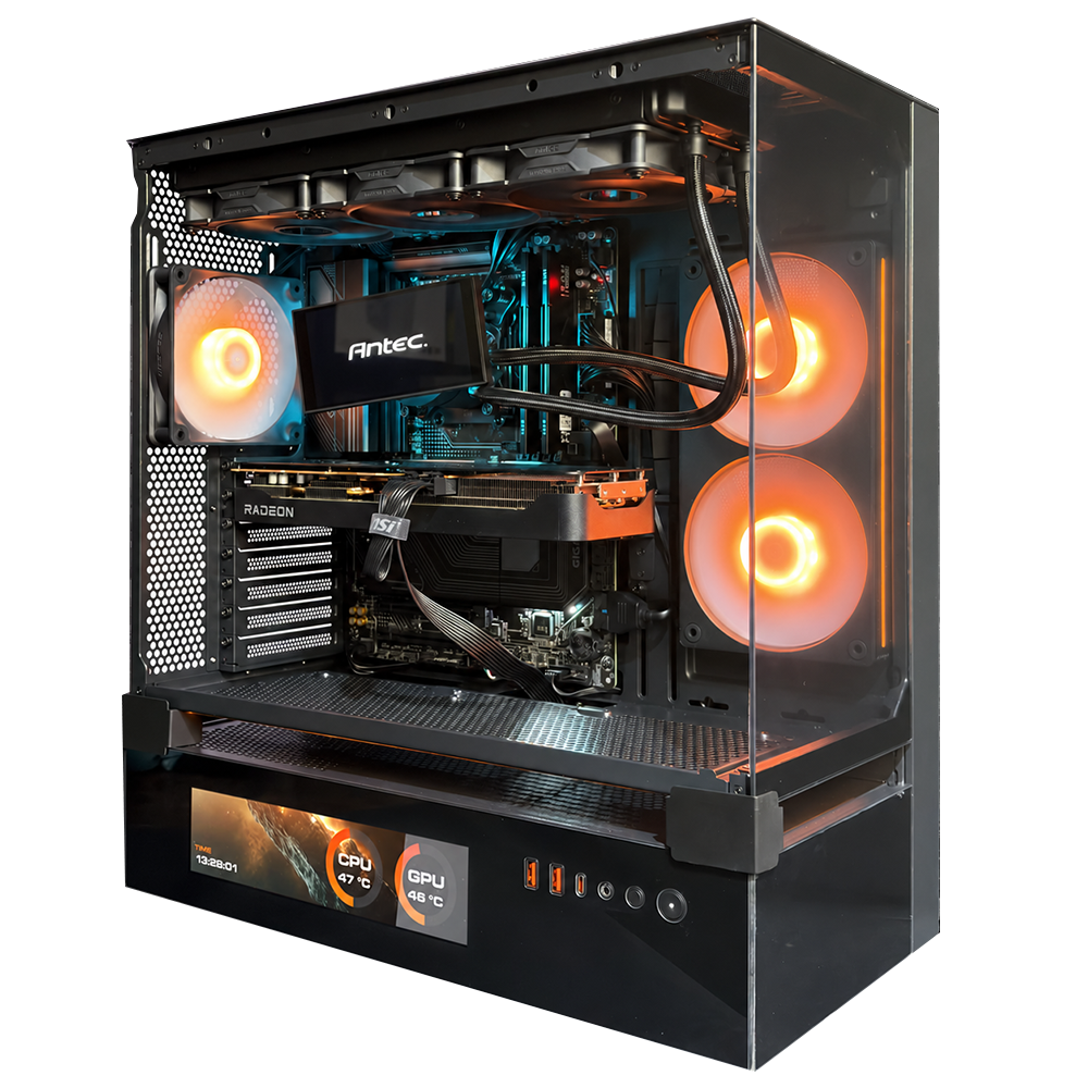 TITANO V11 EVO - Pc gaming Ryzen 7 9850X3D, RTX 5080 16GB, Ram 32Gb 6000Mhz Ddr5, SSD NVMe 1000Gb, Dissipatore a Liquido 360mm, Windows 11 Pro