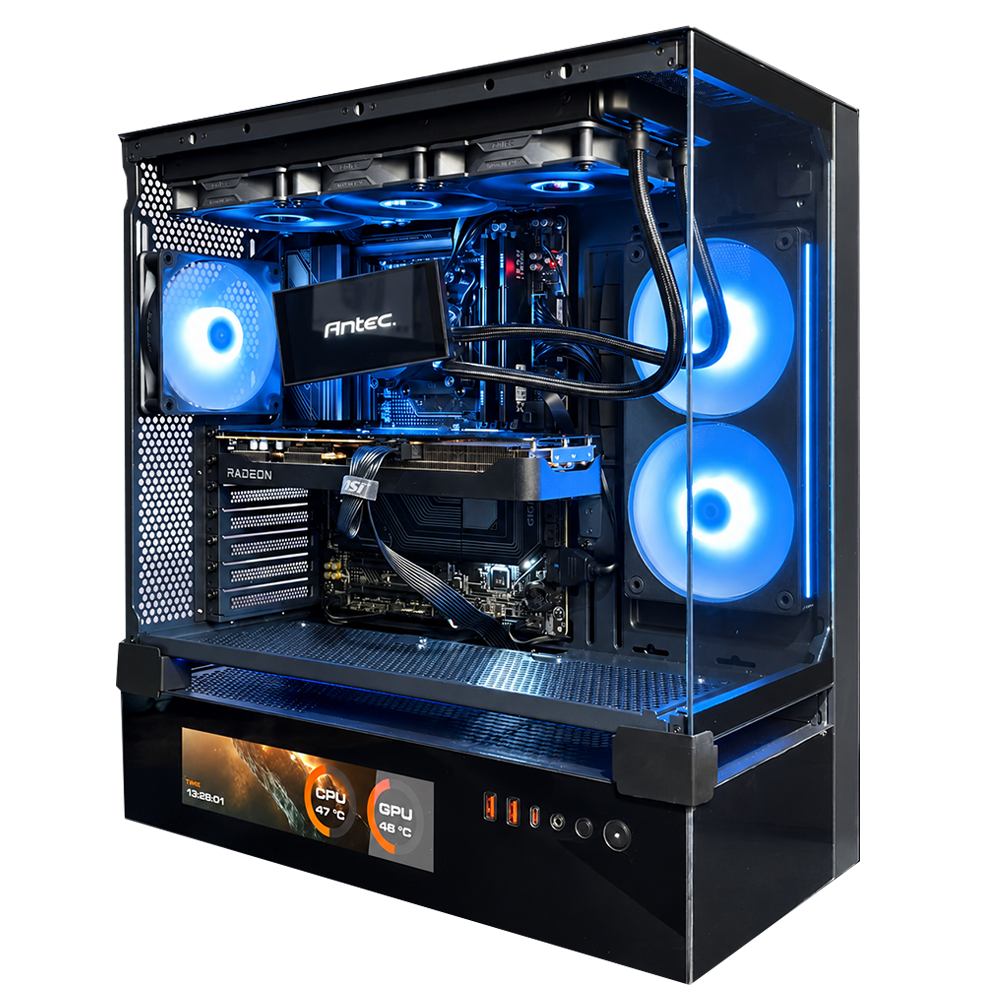 TITANO V11 EVO - Pc gaming Ryzen 7 9850X3D, RTX 5080 16GB, Ram 32Gb 6000Mhz Ddr5, SSD NVMe 1000Gb, Dissipatore a Liquido 360mm, Windows 11 Pro