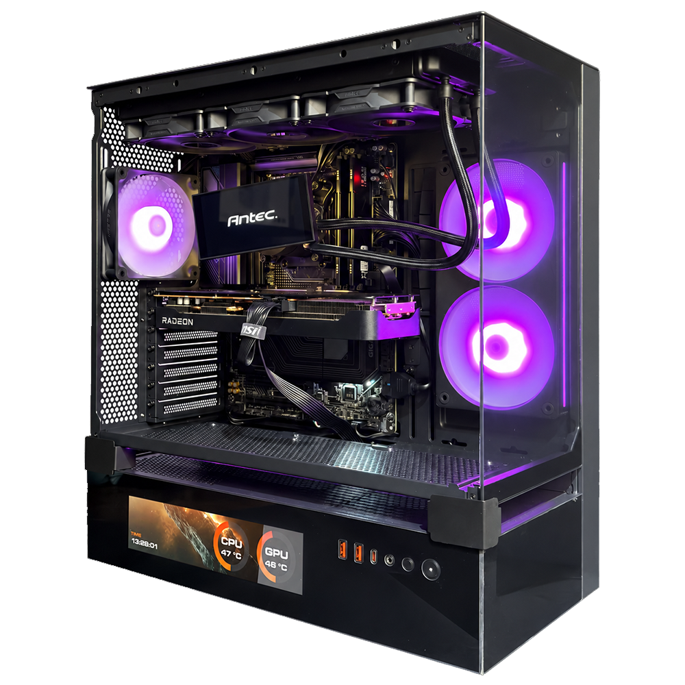TITANO V11 EVO - Pc gaming Ryzen 7 9850X3D, RTX 5080 16GB, Ram 32Gb 6000Mhz Ddr5, SSD NVMe 1000Gb, Dissipatore a Liquido 360mm, Windows 11 Pro