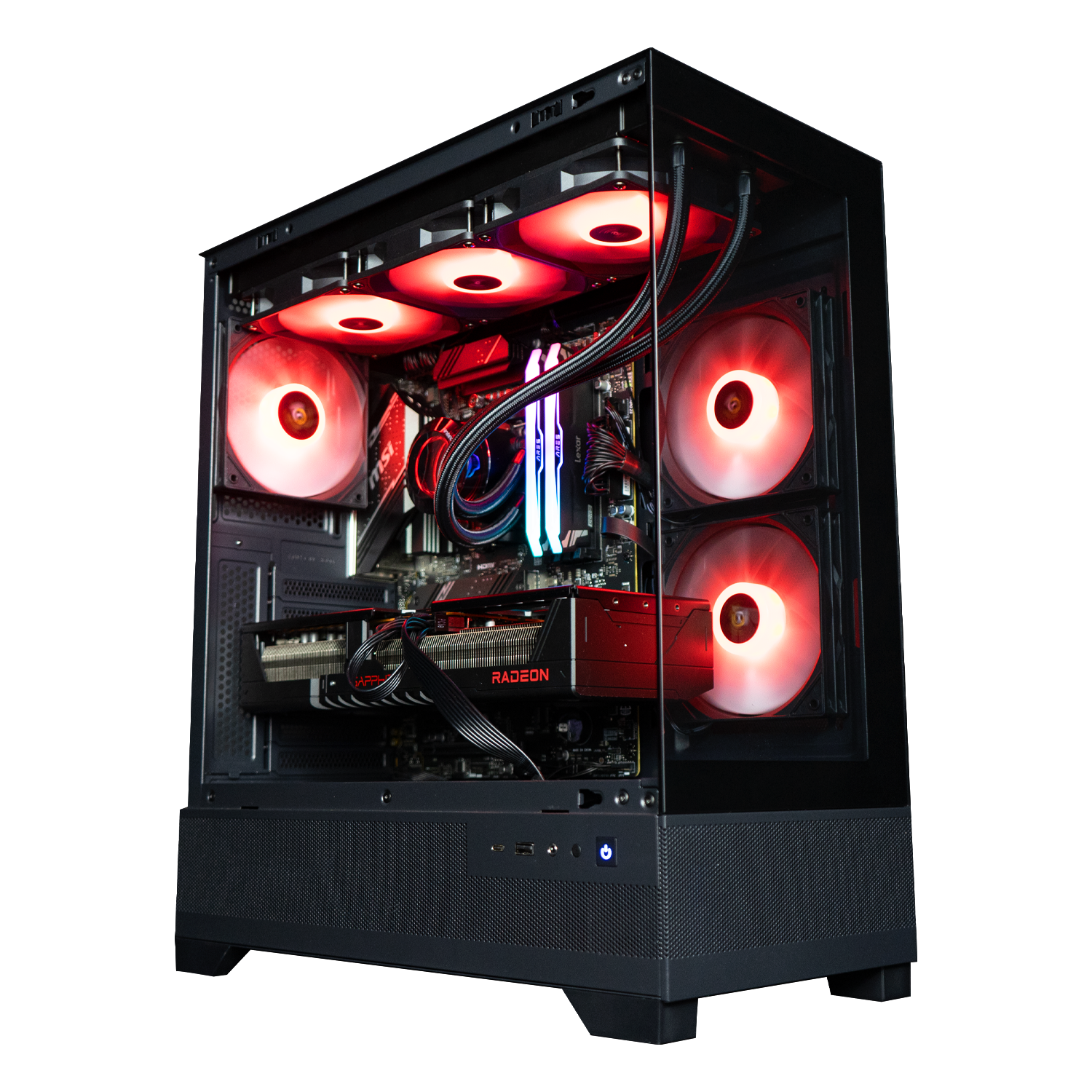 Pc gaming Ryzen 7 9700X, RX 9070 XT 16GB, Ram 32Gb 6000Mhz Ddr5, SSD NVMe 2000Gb, Dissipatore a Liquido 360mm, Windows 11 Pro