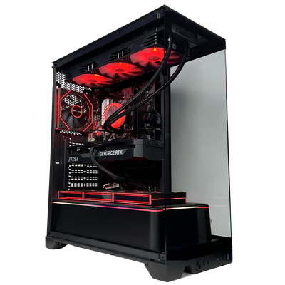 EGEMONE V11 - Pc gaming Ryzen 5 7500F, RTX 5070 12GB, Ram 16Gb 6000Mhz Ddr5, SSD NVMe 1000Gb, Dissipatore a Liquido 360mm, Windows 11 Pro