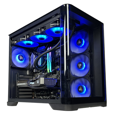 EGEMONE V7 - Pc gaming Ryzen 7 9700X, RTX 5070 12GB, Ram 32Gb 6000Mhz Ddr5, SSD NVMe 1000Gb, Dissipatore a Liquido 360mm, Windows 11 Pro