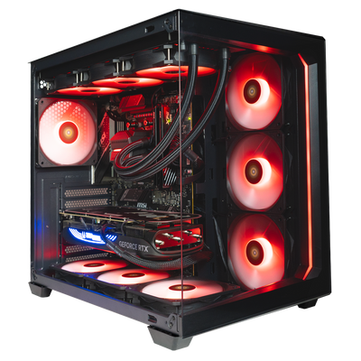 TITANO V6 - Pc gaming Ryzen 7 9850X3D, RTX 5070 Ti 16GB, Ram 32Gb 6000Mhz Ddr5, SSD NVMe 1000Gb, Dissipatore a Liquido 360mm, Windows 11 Pro