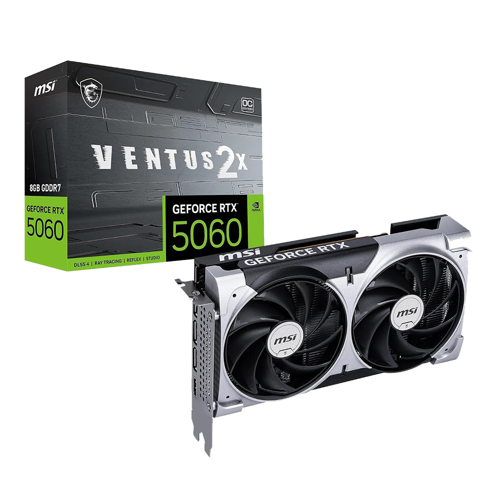 SCHEDA VIDEO MSI GeForce RTX 5060 Ti VENTUS 2X OC PLUS (8GB GDDR7 - 2X - 3x DP / 1x HDMI)