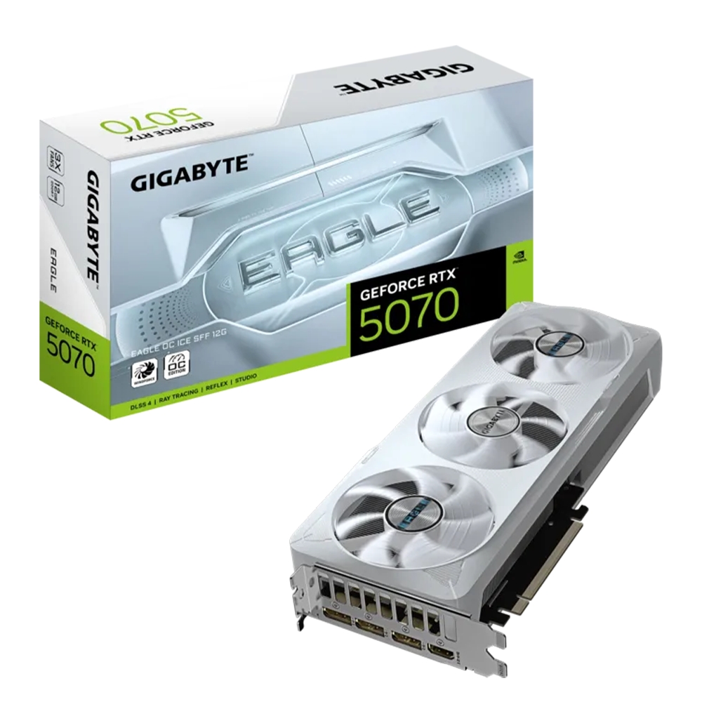 SCHEDA VIDEO Gigabyte GeForce RTX 5070 EAGLE OC ICE (12GB GDDR7 - 3X - 3x DP / 1x HDMI)