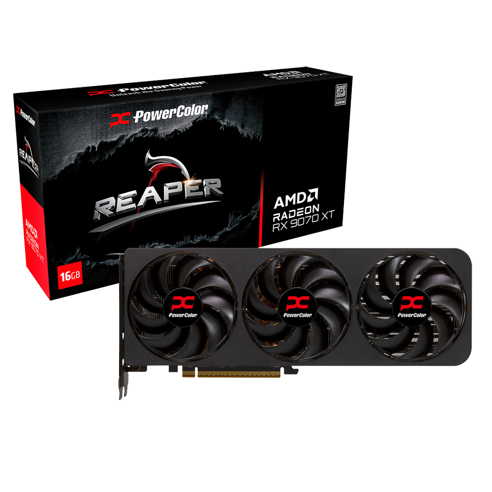 SCHEDA VIDEO PowerColor Radeon RX 9070 XT Reaper (16GB GDDR6 - 3X - 3x DP / 1x HDMI)