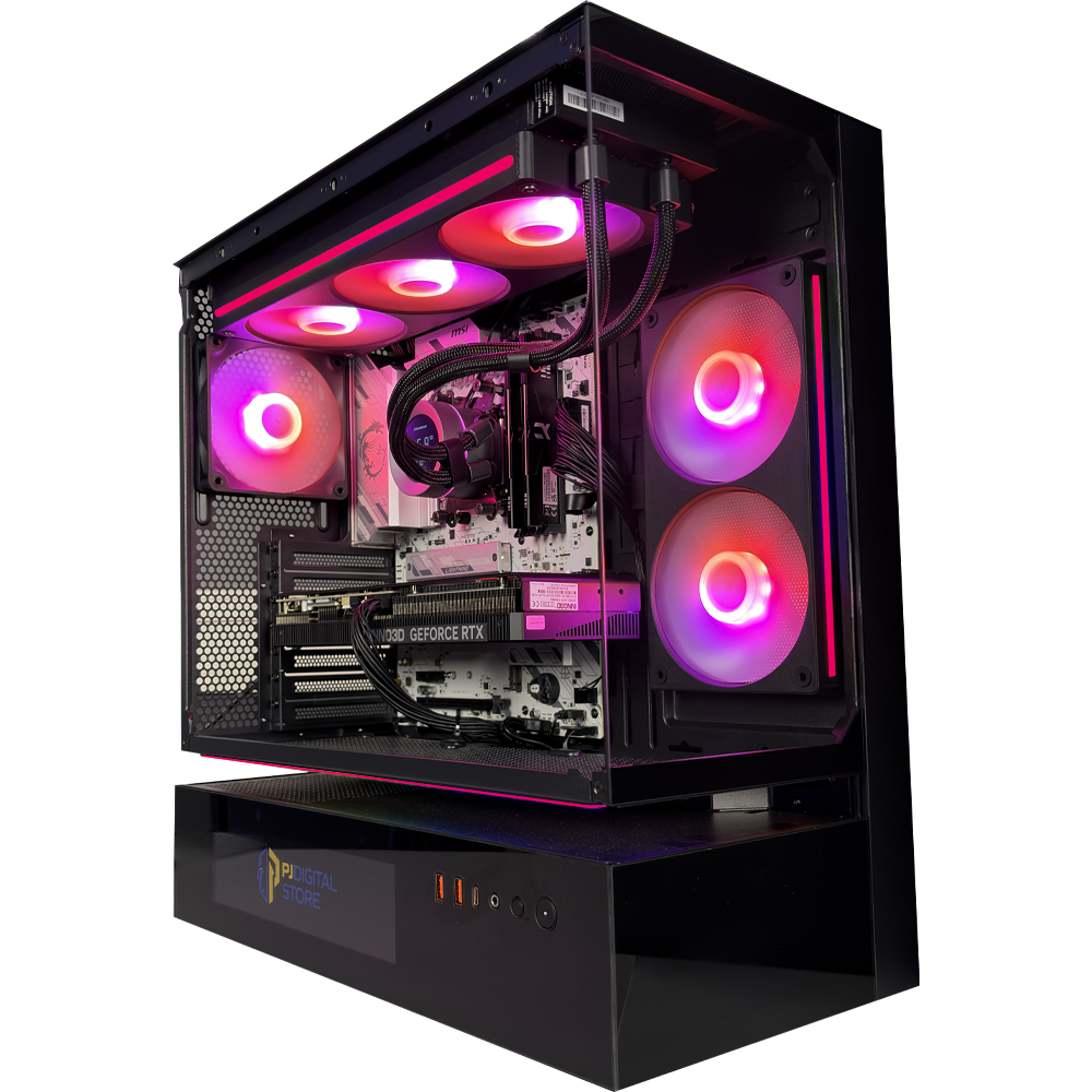 TITANO T1 - Pc gaming Ryzen 7 9800X3D, RX 9070 XT 16GB, Ram 32Gb 6000Mhz Ddr5, SSD NVMe 1000Gb, Dissipatore a Liquido IPS 360mm, Windows 11 Pro