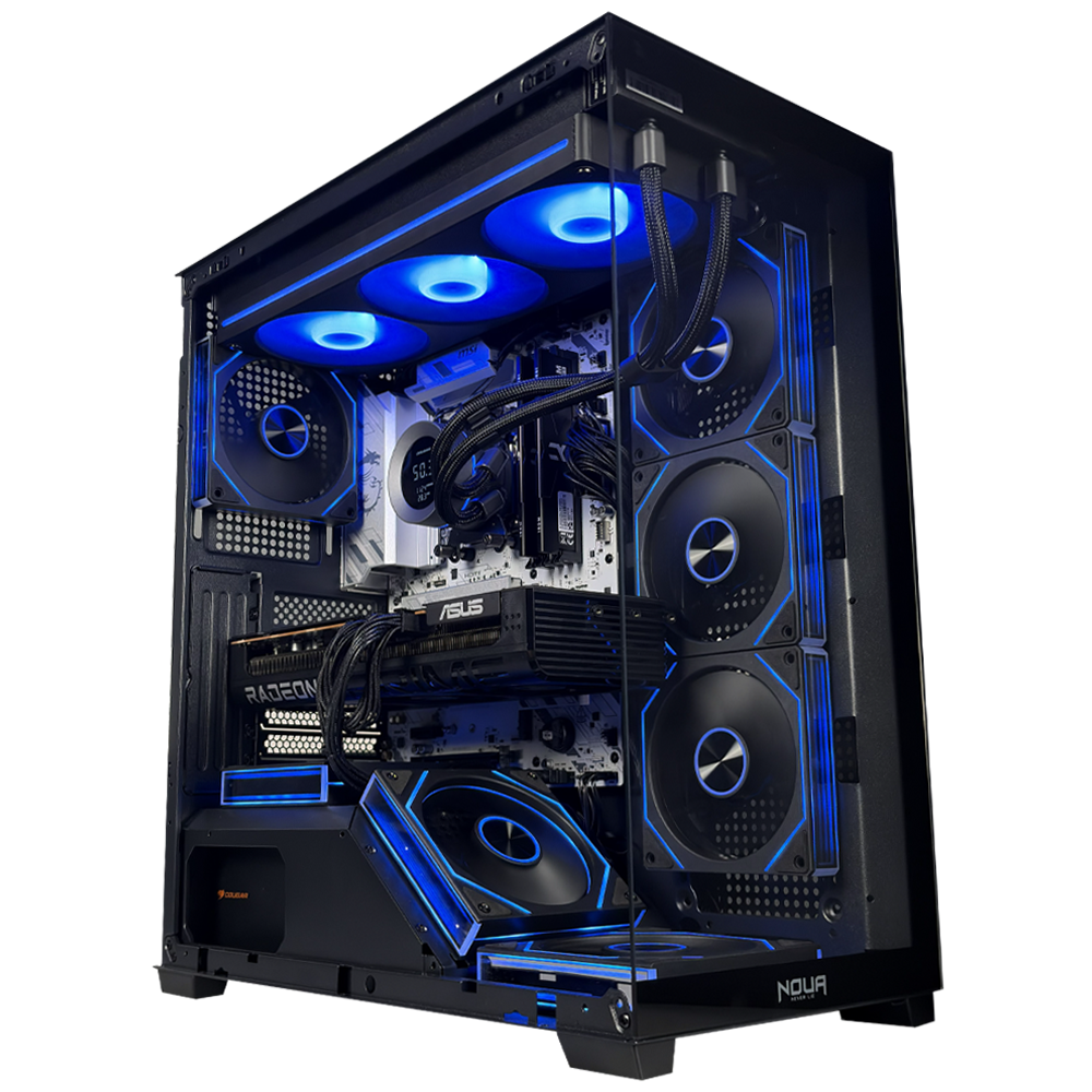 TITANO V1 EVO - Pc gaming Ryzen 7 9800X3D, RX 9070 XT 16GB, Ram 32Gb 6000Mhz Ddr5, SSD NVMe 1000Gb, Dissipatore a Liquido IPS 360mm, Windows 11 Pro
