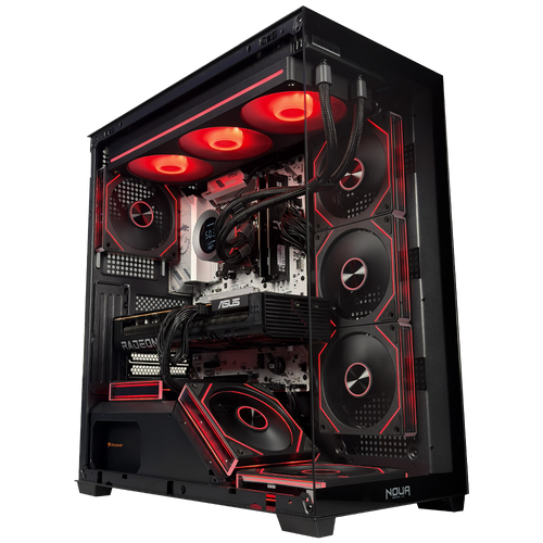 TITANO V1 EVO - Pc gaming Ryzen 7 9800X3D, RX 9070 XT 16GB, Ram 32Gb 6000Mhz Ddr5, SSD NVMe 1000Gb, Dissipatore a Liquido IPS 360mm, Windows 11 Pro