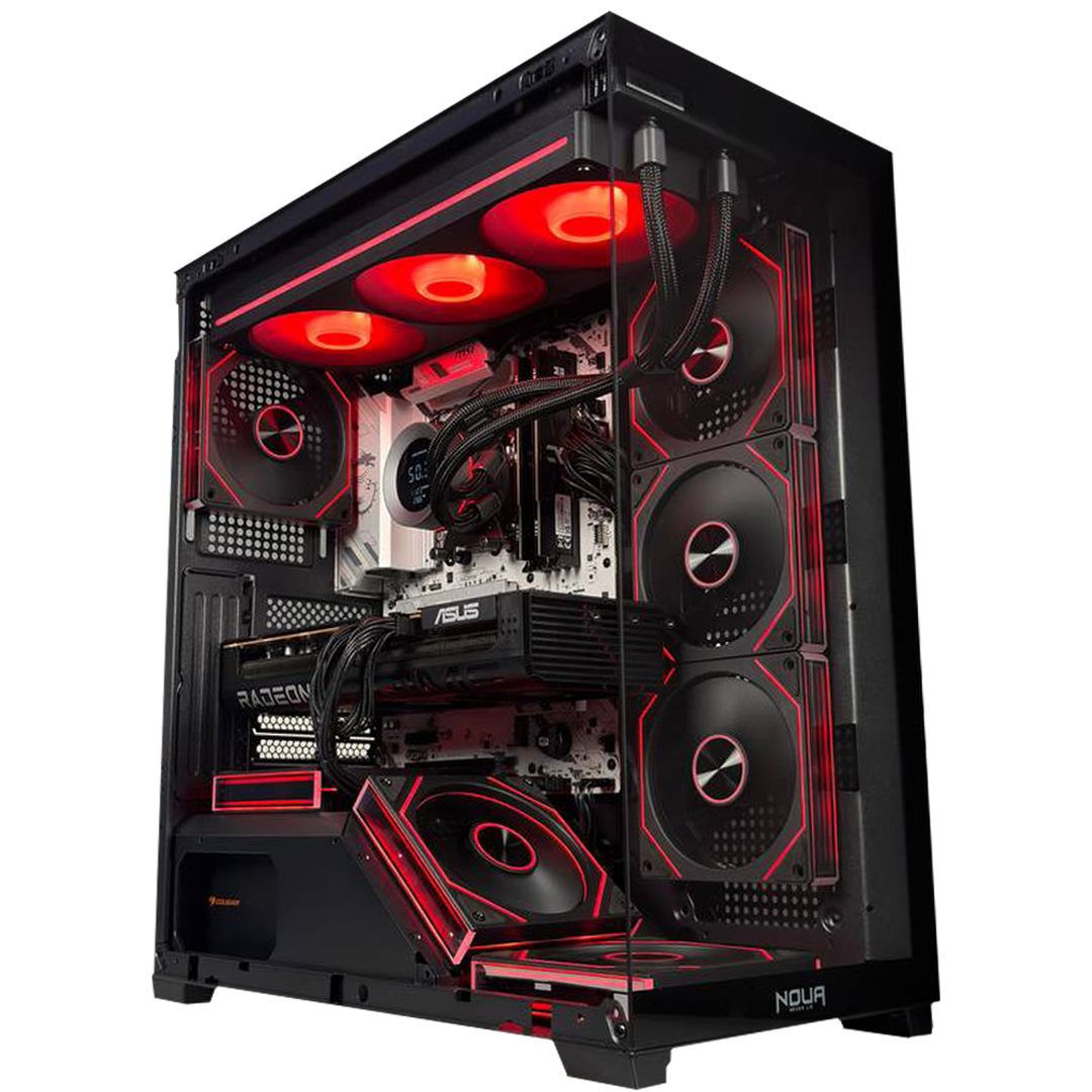 TITANO V1 EVO - Pc gaming Ryzen 7 9800X3D, RX 9070 XT 16GB, Ram 32Gb 6000Mhz Ddr5, SSD NVMe 1000Gb, Dissipatore a Liquido IPS 360mm, Windows 11 Pro