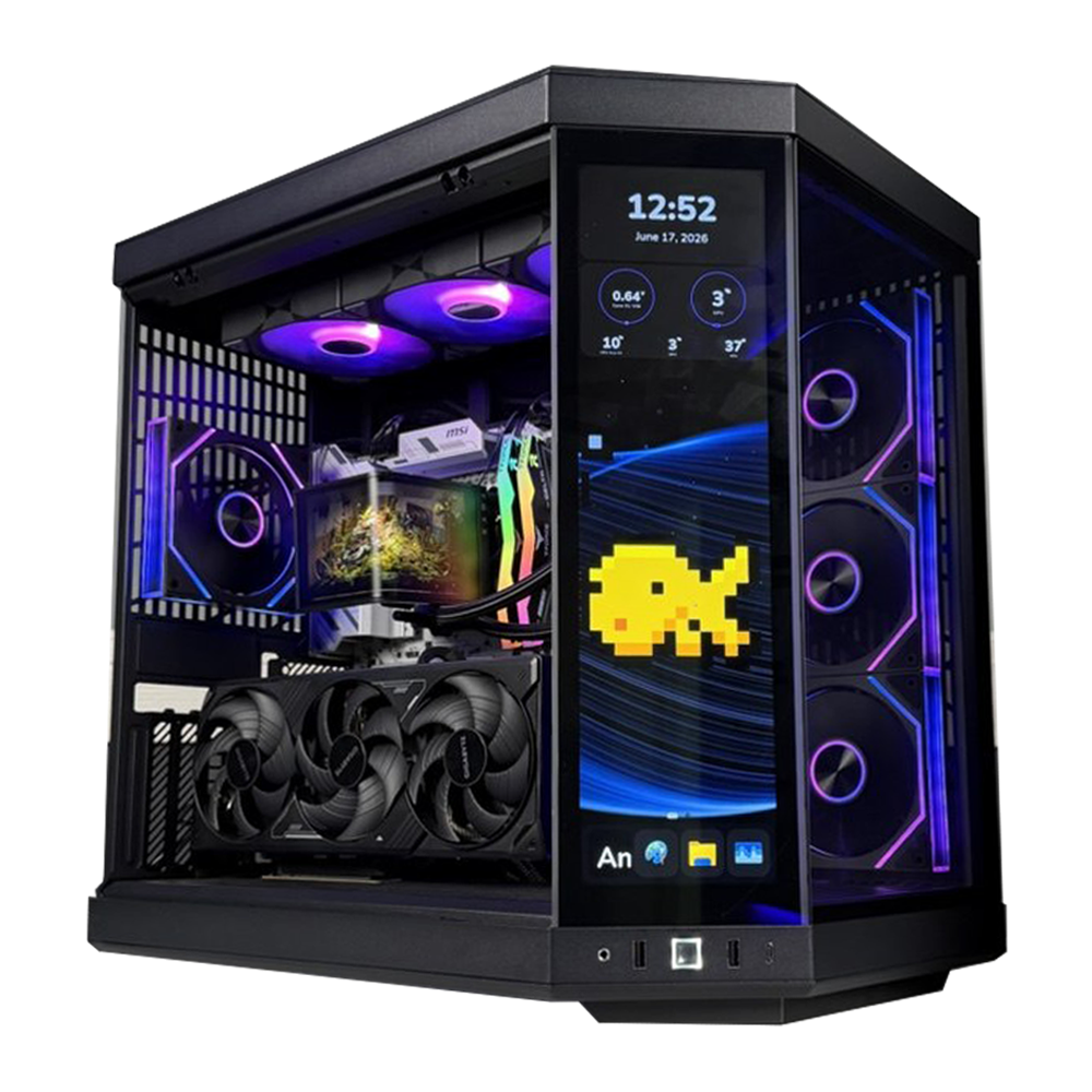 TITANO V9 - Pc gaming Ryzen 7 9850X3D, RTX 5070 Ti 16GB, Ram 32Gb 6000Mhz Ddr5, SSD NVMe 1000Gb, Dissipatore a Liquido 360mm, Windows 11 Pro
