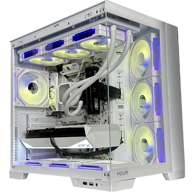 TITANO VS1 - Pc gaming Ryzen 7 9800X3D, RX 9070 XT 16Gb WHITE, Ram 32Gb Ddr5 6000Mhz, SSD NVMe 1000 Gb, Wifi, Dissipatore a Liquido 360mm WHITE, Windows 11 Pro