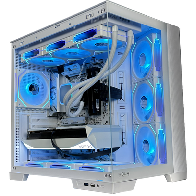 TITANO VS2 - Pc gaming Ryzen 7 9800X3D, RTX 5070 Ti 16Gb WHITE, Ram 32Gb Ddr5 6000Mhz , SSD NVMe 1000 Gb, Dissipatore a Liquido 360mm WHITE, Windows 11 Pro