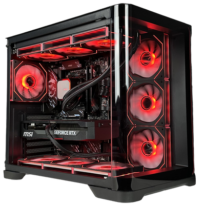 TITANO V4 - Pc gaming Ryzen 7 9800X3D, RTX 5080 16GB, Ram 32Gb 6000Mhz Ddr5, SSD NVMe 1000Gb, Dissipatore a Liquido 360mm, Windows 11 Pro