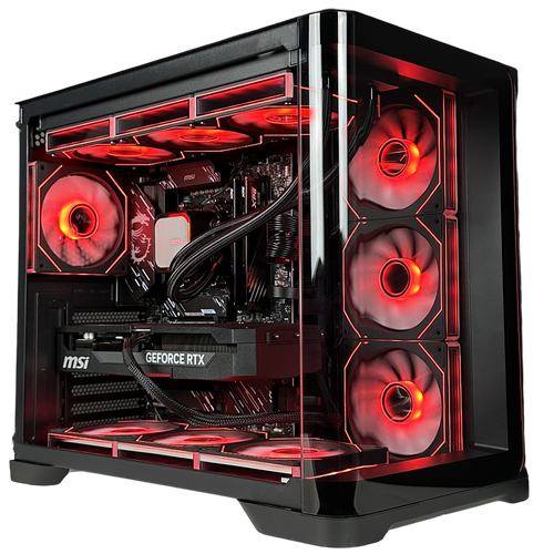 TITANO V4 - Pc gaming Ryzen 7 9800X3D, RTX 5080 16GB, Ram 32Gb 6000Mhz Ddr5, SSD NVMe 1000Gb, Dissipatore a Liquido 360mm, Windows 11 Pro