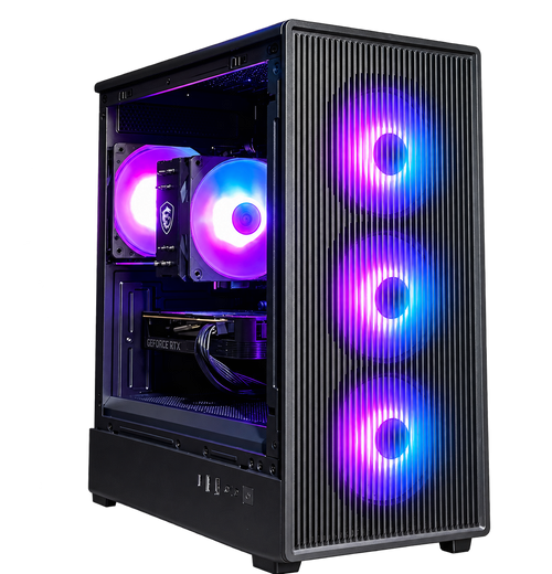 GLADIO V14 - Pc gaming Ryzen 5 5600, RTX 5050 8Gb, Ram 16Gb 3600Mhz Ddr4, SSD NVMe 1000Gb, Dissipatore ad Aria, Windows 11 Pro