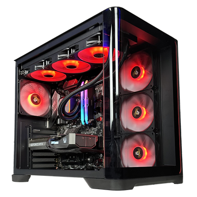 EGEMONE E2 - Pc gaming Ryzen 7 9850X3D, RTX 5070 12GB, Ram 32Gb 6000Mhz Ddr5, SSD NVMe 1000Gb, Dissipatore a Liquido 360mm, Windows 11 Pro