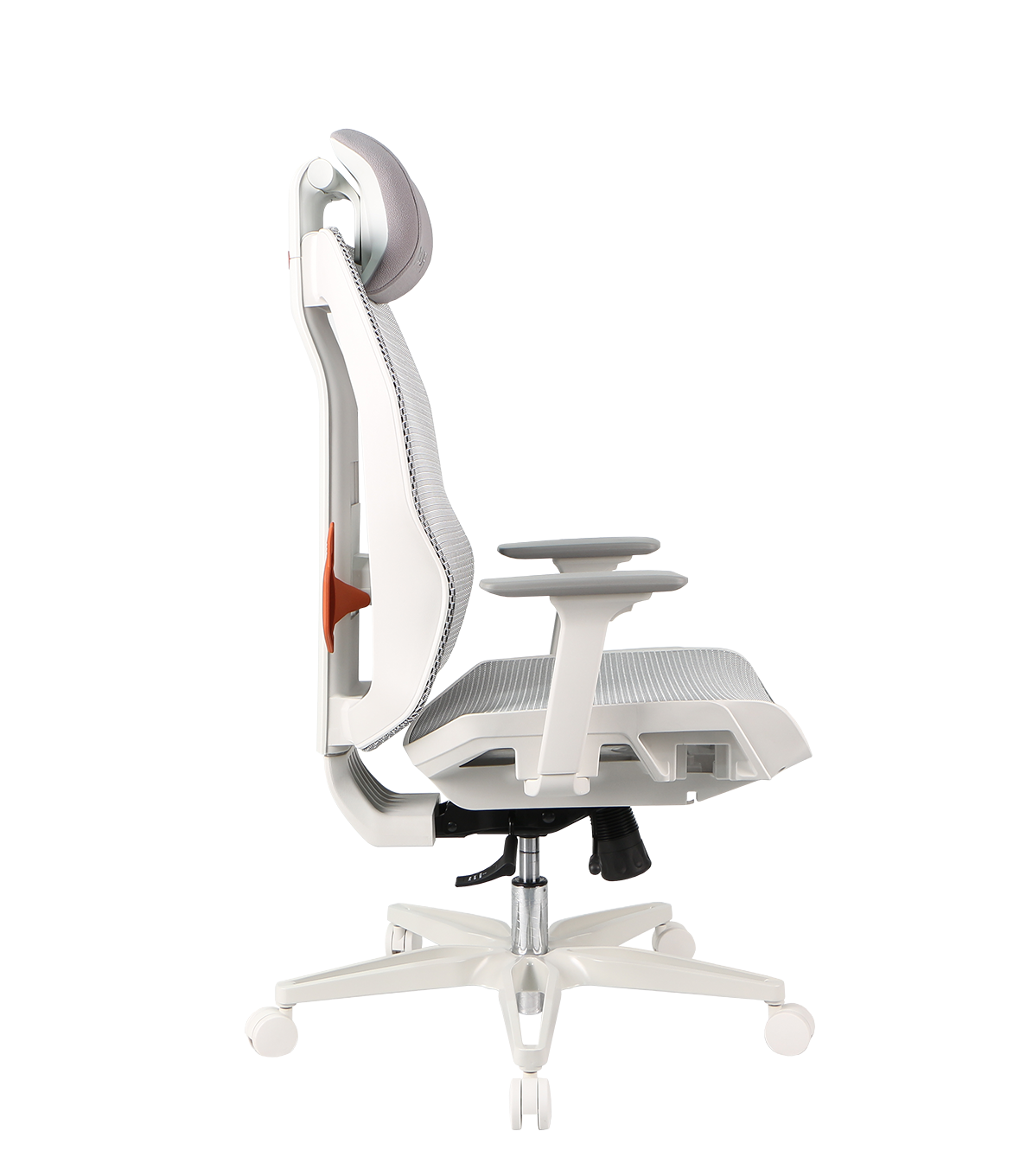 NOUA SOUL MESH BIANCA – Sedia Gaming Ergonomica con Schienale in Mesh, Braccioli 3D e Supporto Lombare