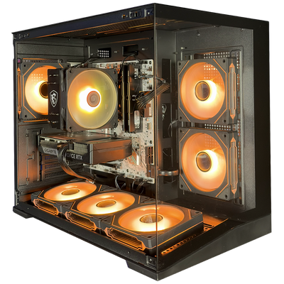 GLADIO V6 - Pc gaming Ryzen 5 7500F, Rx 9060 XT 16Gb, Ram 32Gb 6000Mhz Ddr5, SSD NVMe 1000Gb, Dissipatore ad Aria, Windows 11 Pro