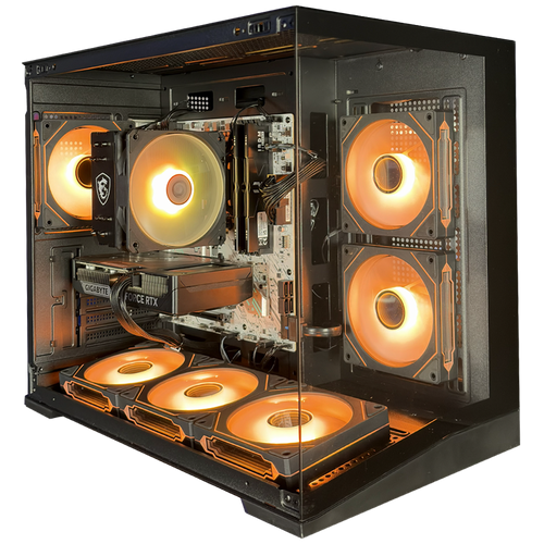 GLADIO V6 - Pc gaming Ryzen 5 7500F, Rx 9060 XT 16Gb, Ram 32Gb 6000Mhz Ddr5, SSD NVMe 1000Gb, Dissipatore ad Aria, Windows 11 Pro