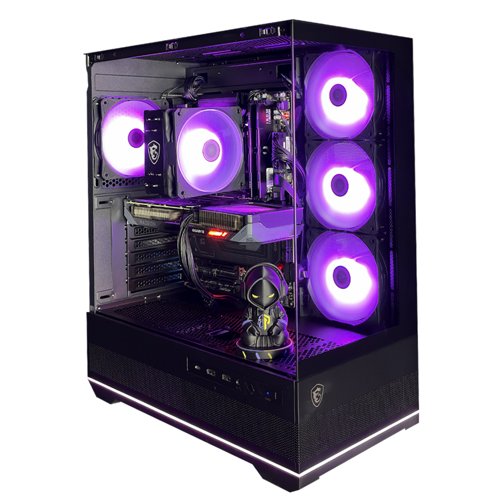 GLADIO G1 - Pc gaming Ryzen 5 7500X3D, RTX 5060 8GB, Ram 16Gb 6000Mhz Ddr5, SSD NVMe 1000Gb, Dissipatore ad Aria, Windows 11 Pro