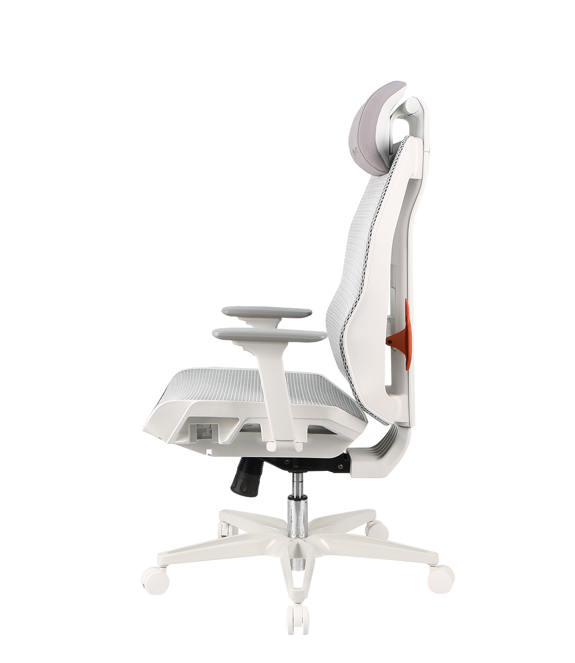 NOUA SOUL MESH BIANCA – Sedia Gaming Ergonomica con Schienale in Mesh, Braccioli 3D e Supporto Lombare