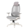 NOUA SOUL MESH BIANCA – Sedia Gaming Ergonomica con Schienale in Mesh, Braccioli 3D e Supporto Lombare