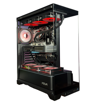 EGEMONE V11 - Pc gaming Ryzen 5 7500F, RTX 5070 12GB, Ram 16Gb 6000Mhz Ddr5, SSD NVMe 1000Gb, Dissipatore a Liquido 360mm, Windows 11 Pro