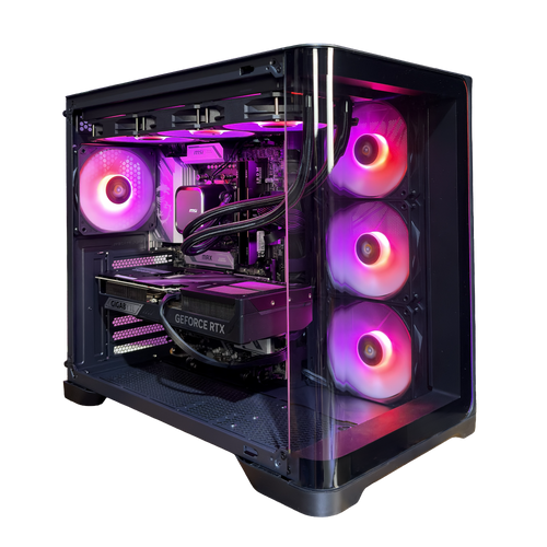 EGEMONE E2 - Pc gaming Ryzen 7 9850X3D, RTX 5070 12GB, Ram 32Gb 6000Mhz Ddr5, SSD NVMe 1000Gb, Dissipatore a Liquido 360mm, Windows 11 Pro