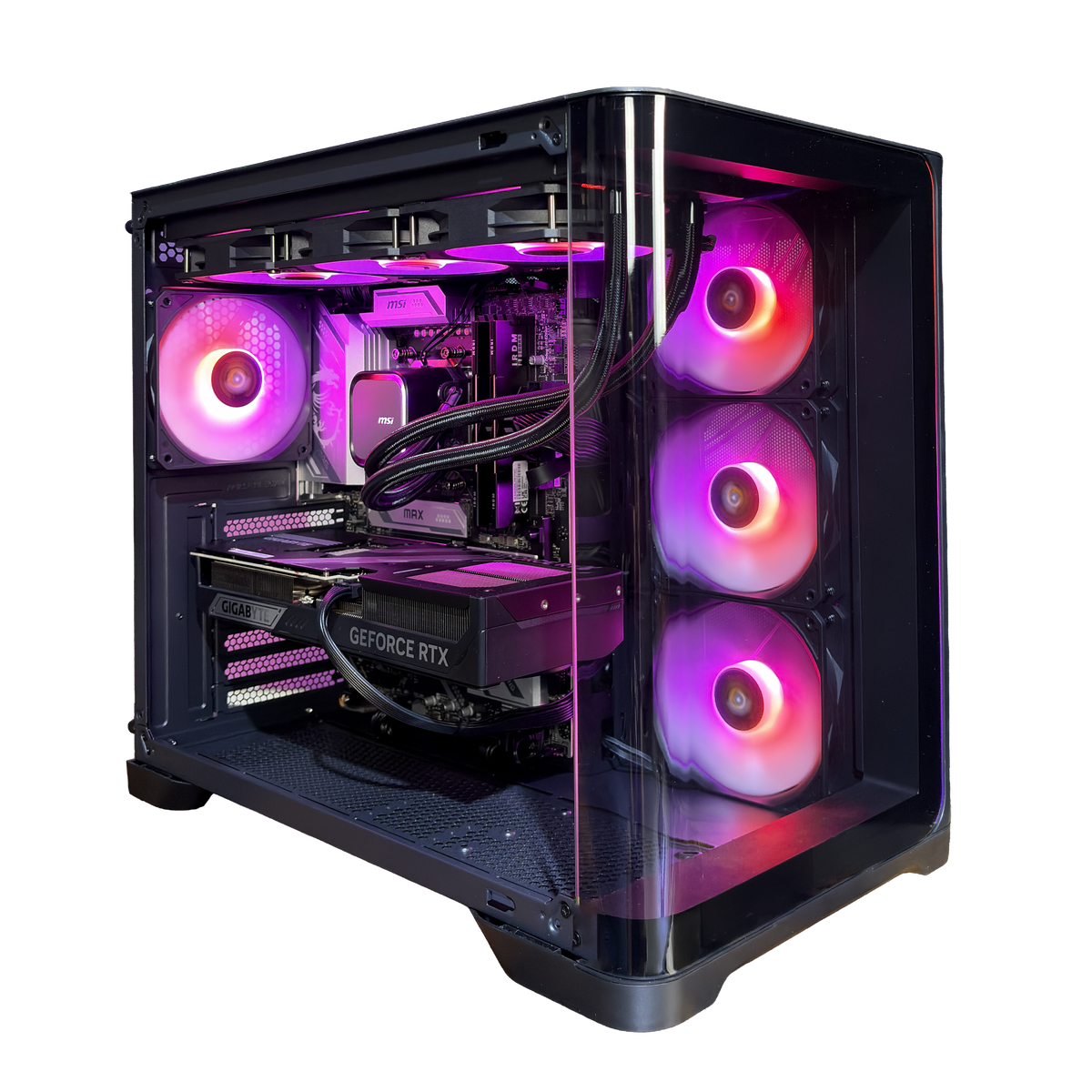TITANO V6 - Pc gaming Ryzen 7 9850X3D, RTX 5070 Ti 16GB, Ram 32Gb 6000Mhz Ddr5, SSD NVMe 1000Gb, Dissipatore a Liquido 360mm, Windows 11 Pro