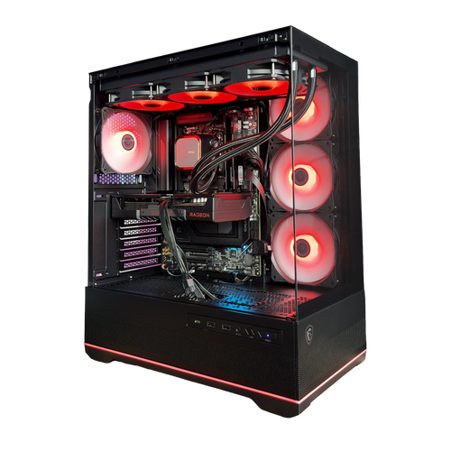 EGEMONE E3 - Pc gaming Ryzen 7 9850X3D, RX 9070 XT 16GB, Ram 32Gb 6000Mhz Ddr5, SSD NVMe 1000Gb, Dissipatore a Liquido 360mm, Windows 11 Pro