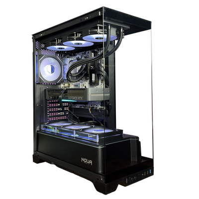 EGEMONE V11 - Pc gaming Ryzen 5 7500F, RTX 5070 12GB, Ram 16Gb 6000Mhz Ddr5, SSD NVMe 1000Gb, Dissipatore a Liquido 360mm, Windows 11 Pro