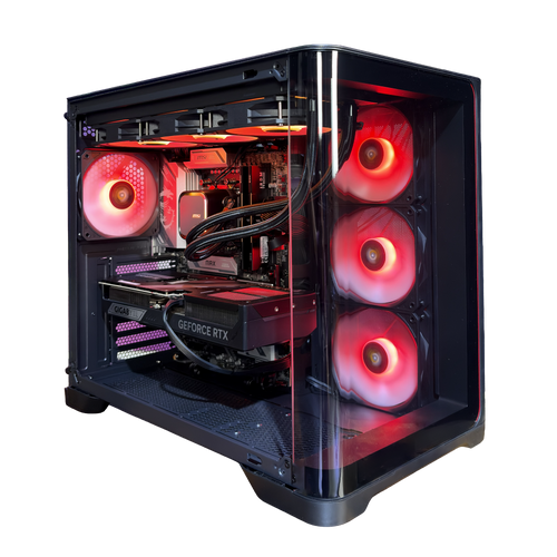 EGEMONE V10 - Pc gaming Ryzen 7 9700X, RX 9070 XT 16GB, Ram 32Gb 6000Mhz Ddr5, SSD NVMe 1000Gb, Dissipatore a Liquido 360mm, Windows 11 Pro