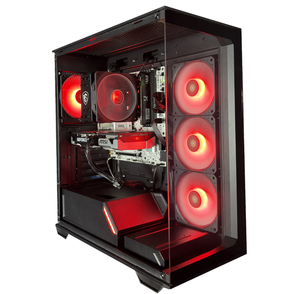 GLADIO V17 - Pc gaming Ryzen 5 9600X, RTX 5060 Ti 8Gb, Ram 16Gb 6000Mhz Ddr5, SSD NVMe 1000Gb, Dissipatore ad Aria, Windows 11 Pro