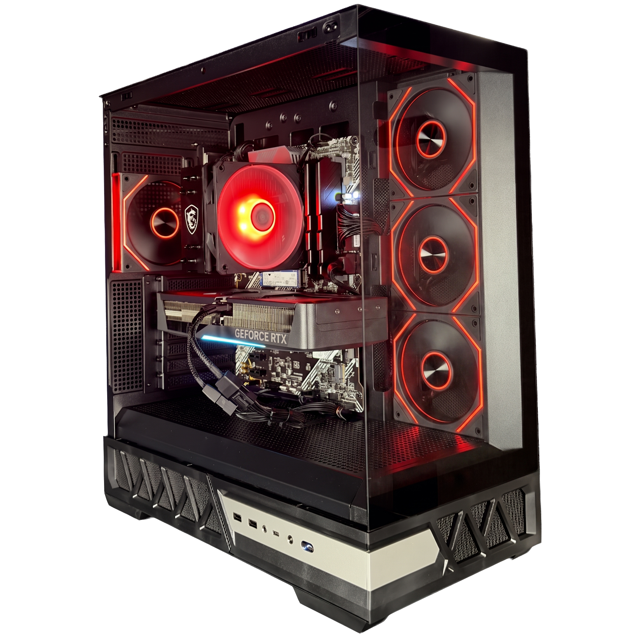 GLADIO V16 - Pc gaming Ryzen 7 5700X, RTX 5070 12Gb, Ram 32Gb 3600Mhz Ddr4, SSD NVMe 1000Gb, Dissipatore ad Aria, Windows 11 Pro