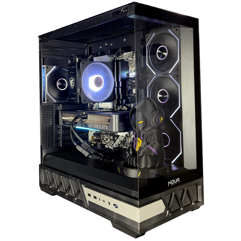 GLADIO V16 - Pc gaming Ryzen 7 5700X, RTX 5070 12Gb, Ram 32Gb 3600Mhz Ddr4, SSD NVMe 1000Gb, Dissipatore ad Aria, Windows 11 Pro