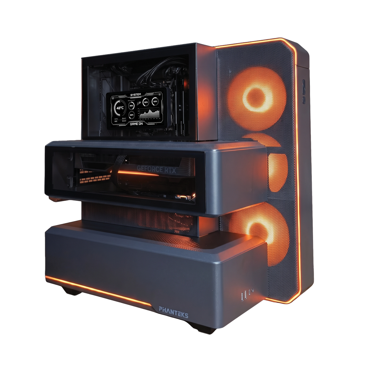 INVICTO V1 - Pc gaming Ryzen 7 7800X3D, RTX 5070 12GB, Ram 32Gb 6000Mhz Ddr5, SSD NVMe 1000Gb, Dissipatore a Liquido 360mm , Windows 11 Pro