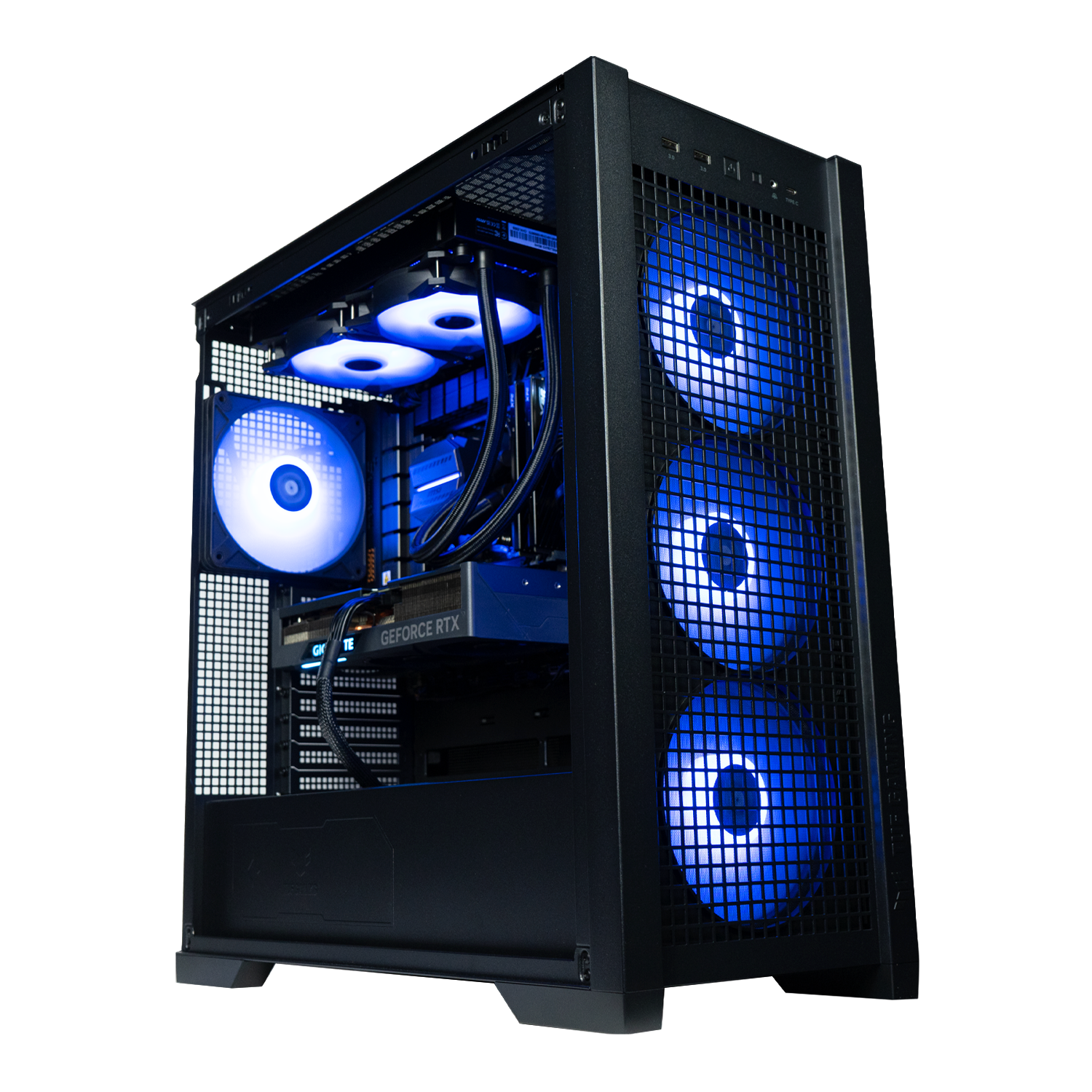 TITANO P1 - Pc gaming Intel i9 14900K, RTX 5070 Ti 16GB, Ram 32Gb 6000Mhz Ddr5, SSD NVMe 1000Gb, Dissipatore a Liquido 360mm, Windows 11 Pro