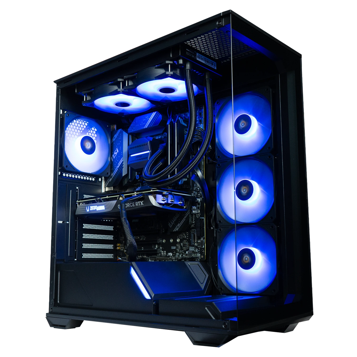 EGEMONE V4 - Pc gaming Ryzen 5 9600X, RX 7800XT 16GB, Ram 32Gb 6000Mhz Ddr5, SSD NVMe 1000Gb, Dissipatore a Liquido 240mm, Windows 11 Pro