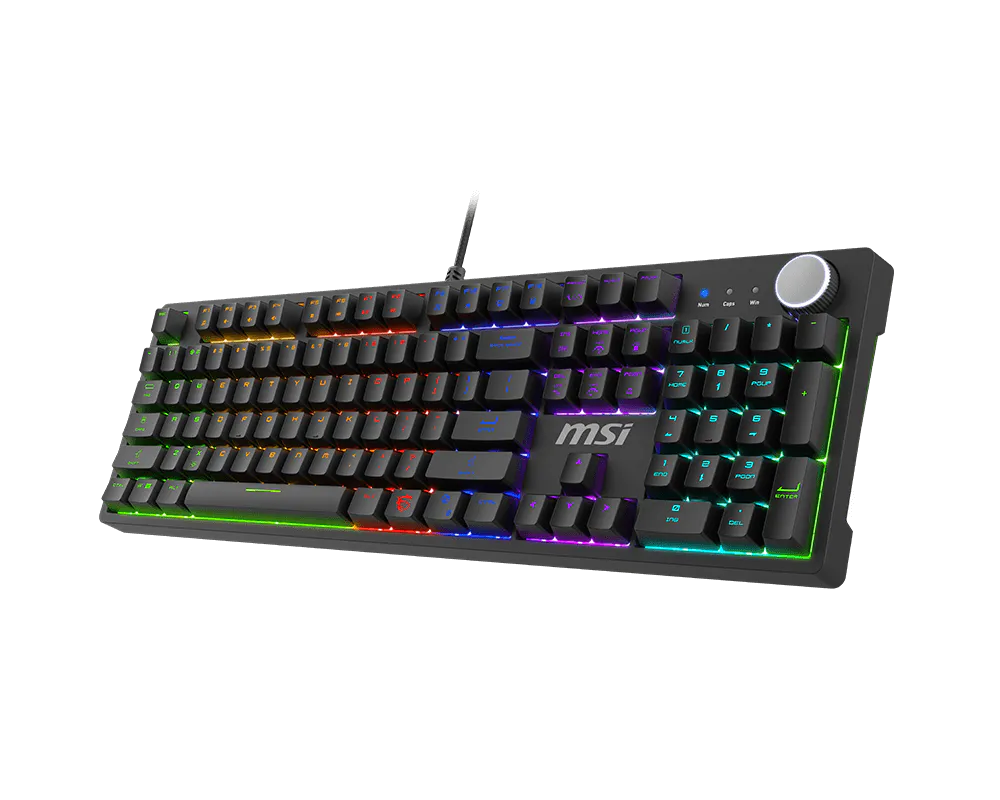Tastiera Gaming MSI FORGE GK320 Meccanica Switch Red Hot-Swap RGB USB 2.0 Layout Full Size 104/105/108 Tasti