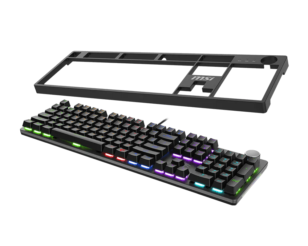 Tastiera Gaming MSI FORGE GK320 Meccanica Switch Red Hot-Swap RGB USB 2.0 Layout Full Size 104/105/108 Tasti